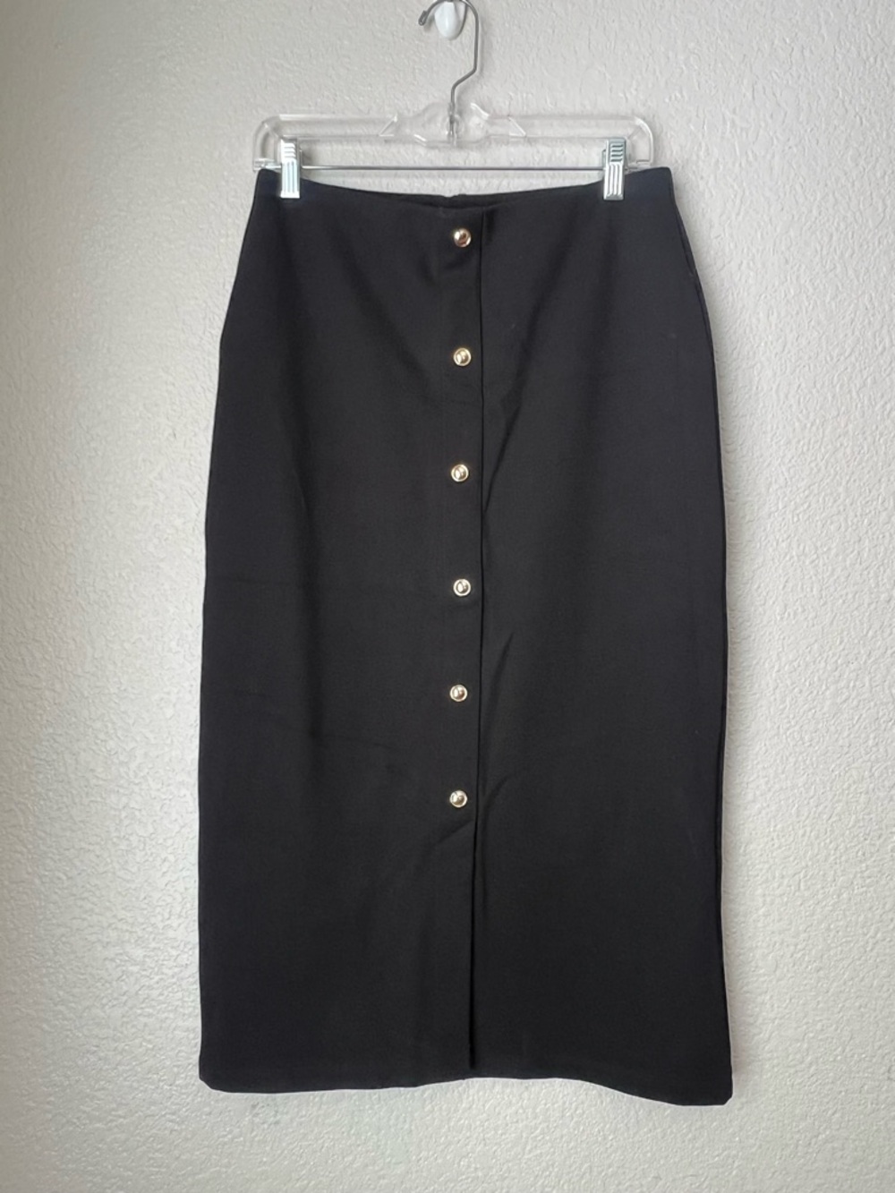 NWT H&M Black Midi Skirt, M